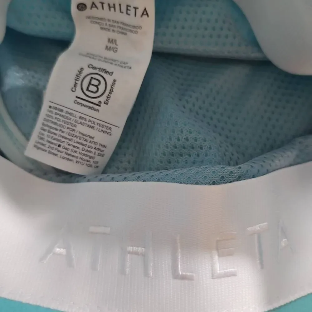 Athleta Bucket Hat Summer Fishing Travel Vacation Sun Outdoors Womens Size M / L